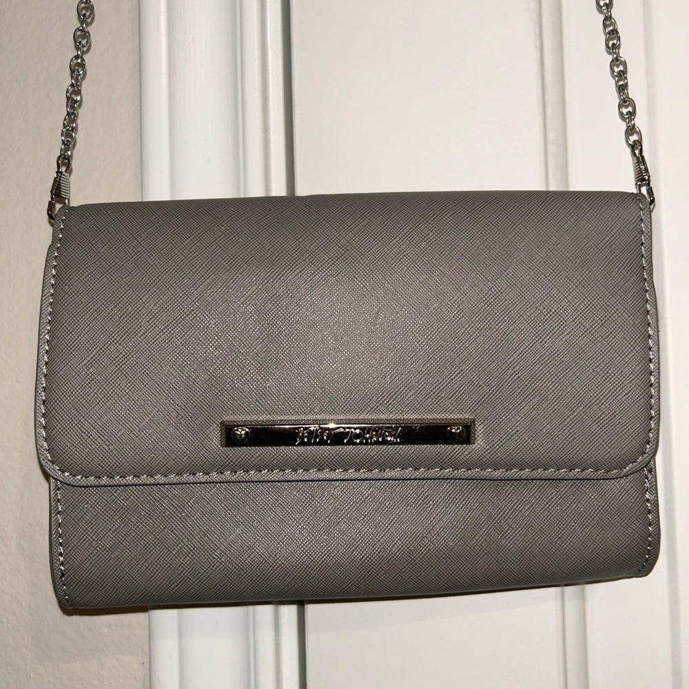 Betsy Johnson Gray Crossbody Bag